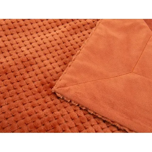 Plaid Damier 130 X 170 Cm Terracota - Amadeus