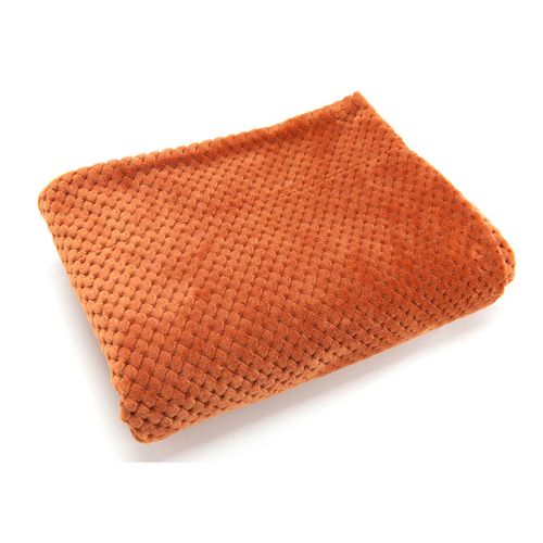 Plaid Damier 130 X 170 Cm Terracota - Amadeus