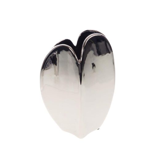 Vase Comète Chrome Grand Modèle En Céramique