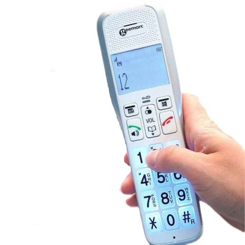 Téléphone Amplifié Grosses Touches Sénior Sans Fil Amplidect 595 Photo - Avec Mémoires Photo