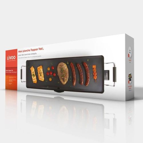 Plancha Teppan Yaki électrique 70 Cm, 1800 W, Thermostat Réglable