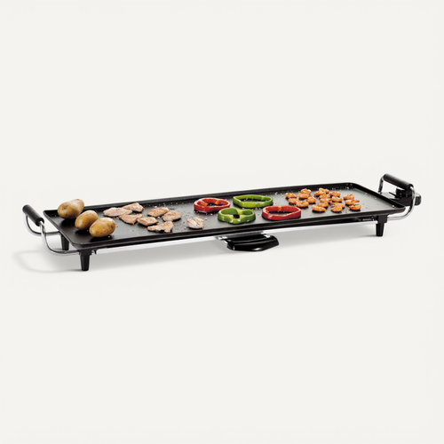 Plancha Teppan Yaki électrique 70 Cm, 1800 W, Thermostat Réglable