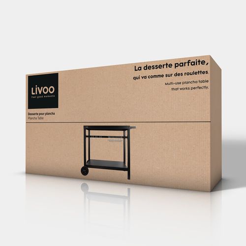 Chariot Pour Plancha Noir Gs130