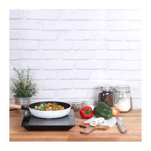 Table à Induction Posable 2 Feux 3500w Noir Doc236