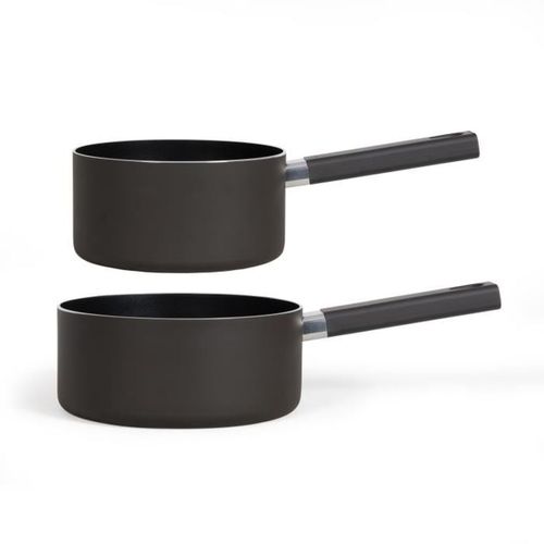 Set De 2 Casseroles 18/20 Cm - Aluminium Antiadhésif Sans Pfoa/pfos, Induction