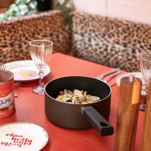 Set De 2 Casseroles 18/20 Cm - Aluminium Antiadhésif Sans Pfoa/pfos, Induction