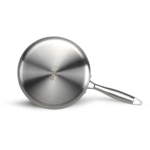 Casserole Triply 20 Cm - Acier Inox 18/10 + Aluminium, Compatible Induction