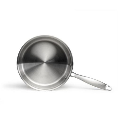 Casserole Triply 20 Cm - Acier Inox 18/10 + Aluminium, Compatible Induction