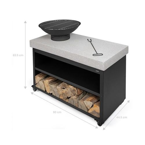 Brasero Barbecue Sur Desserte - Doc329 -