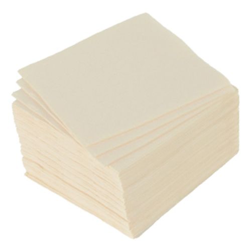 Lot De 40 Serviettes En Papier "vitamine" 25x25cm Crème