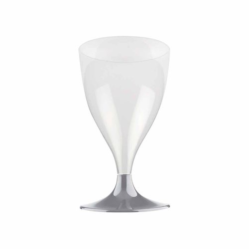 Lot De 6 Verres à Vin Réutilisable "plastique" 18cl Gris