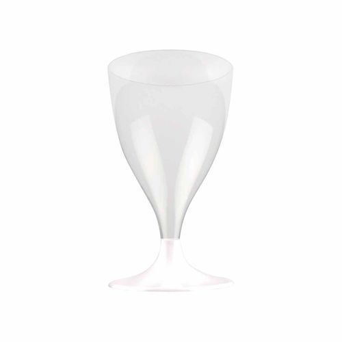 Lot De 6 Verres à Vin Réutilisable "plastique" 18cl Blanc