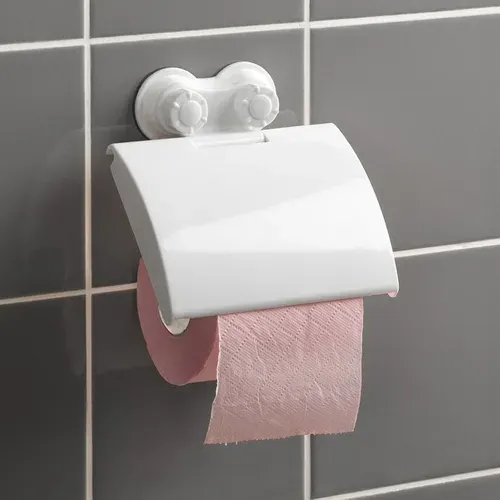 Dérouleur Papier Wc "ventouse" 15cm Blanc