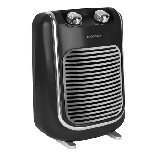 Chauffage électrique soufflant THOMSON THSF2017N Vintage Noir vue de face