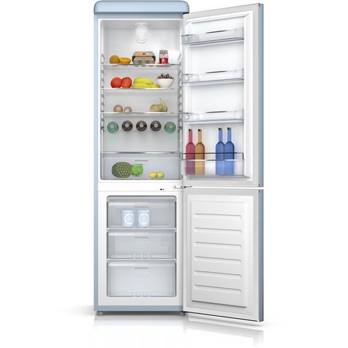 Réfrigérateur Combiné Inversé 300 Litres - Coloris Bleu - Scb300vbl