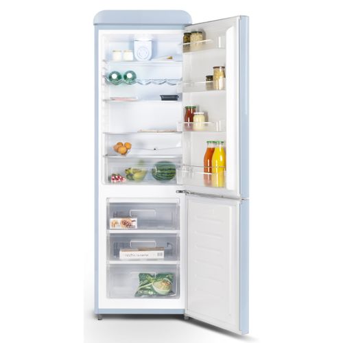Réfrigérateur Combiné Inversé 300 Litres - Coloris Bleu - Scb300vbl
