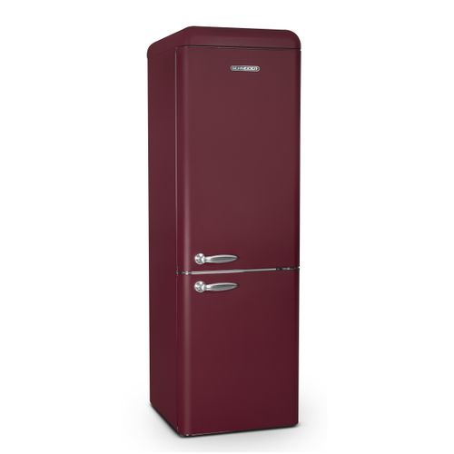Réfrigérateur Combiné Inversé 300 Litres - Coloris Rouge Bordeaux - Scb300vwr