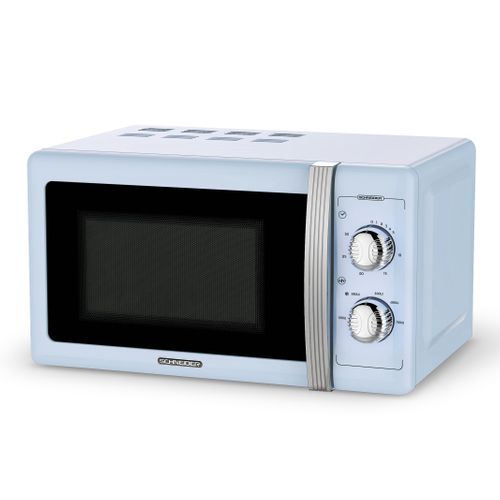 Micro-ondes Monofonction Vintage - Bleu -700 Watts - Schnsmw20vmbl