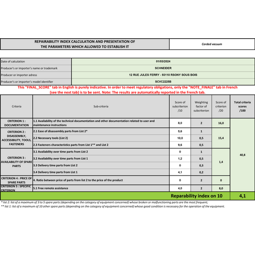 Scvc2225b - Aspirateur Traineau Sans Fil - 200w - 2 Vitesses - Sans Sac - Capacité (2.5l) - Noir