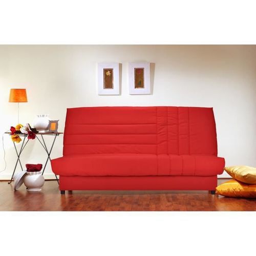 Banquette Clic-clac 3 Places - Tissu Rougel 192 X P 95 Cm - Beija
