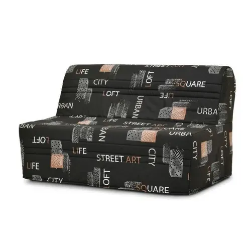 Banquette BZ - Tissu Noir - L143 X P97 X H89 Cm - Joe