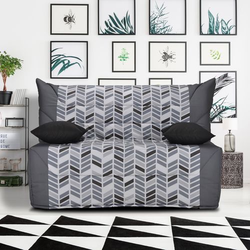 Banquette-lit BZ STARFLEX CALIFORNIA 2 tissu trendy gris