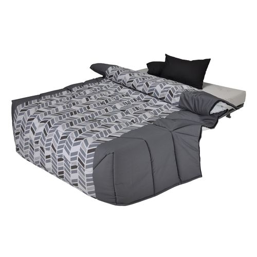 Banquette-lit BZ STARFLEX CALIFORNIA 2 tissu trendy gris
