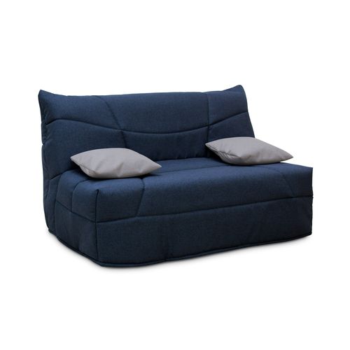 Banquette-lit BZ CELIA 3 tissu bleu marine