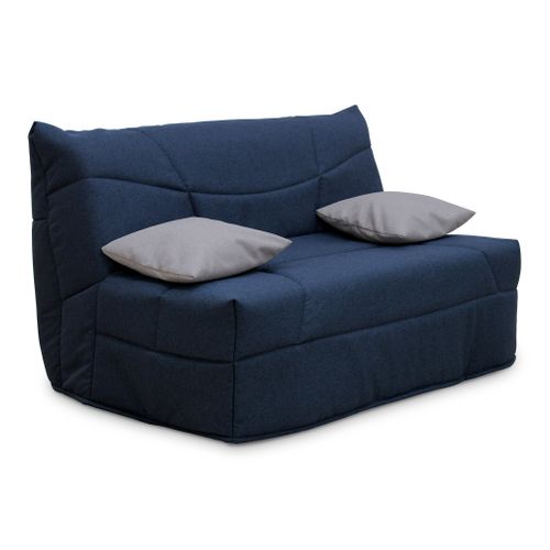 Banquette-lit BZ CELIA 3 tissu bleu marine