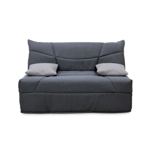 Banquette-lit BZ CELIA 3 tissu bleu gris