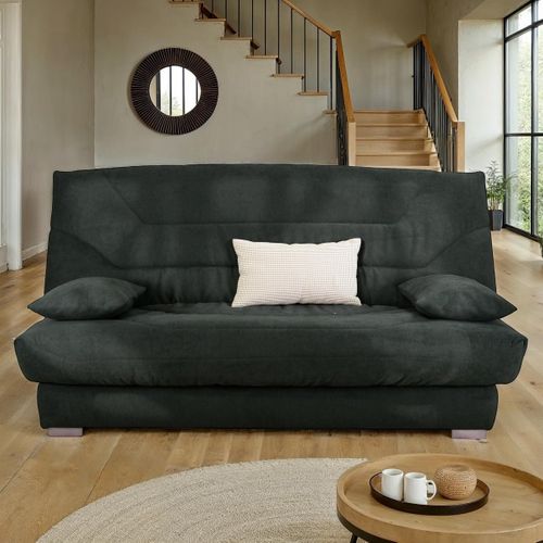 Banquette-lit clic-clac BULTEX CALIFORNIA4 tissu vert vue d'ambiance 1