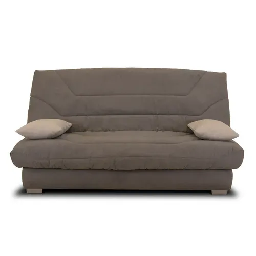 Banquette-lit clic-clac BULTEX CALIFORNIA4 tissu gris vue de face