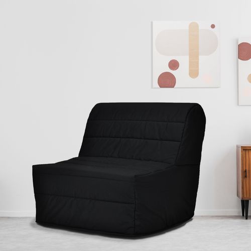 Banquette-lit BZ 90 EMELYNE 3 tissu noir