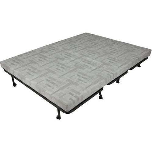 Banquette BZ - 2 Places - Bleu Marine - Coussins Jungle - Couchage 140 X 190 X 9 Cm - Joe