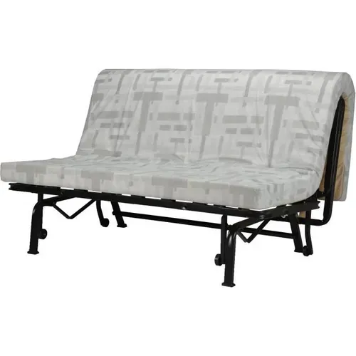 Banquette BZ - 2 Places - Bleu Marine - Coussins Jungle - Couchage 140 X 190 X 9 Cm - Joe
