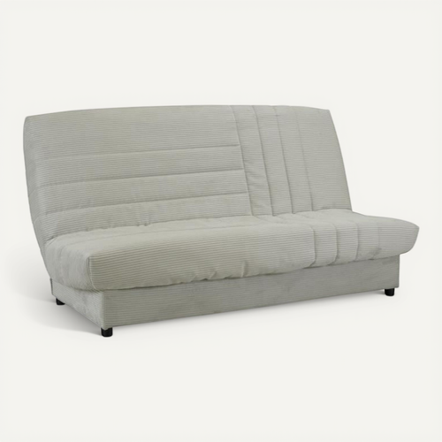 Clic-clac - Beija  - 3 Places - Velours Côtelé Beige - 130 X 190 X13 Cm