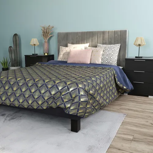 Jeu 4 pieds h.14,5 cm l. 7 cm DREAMEA CARRE noir vue d'ambiance 1