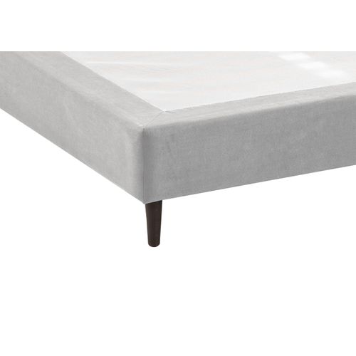 Jeu de 4 pieds noir h.19 cm DREAMEA FUSEAU ROND droit vue de profil