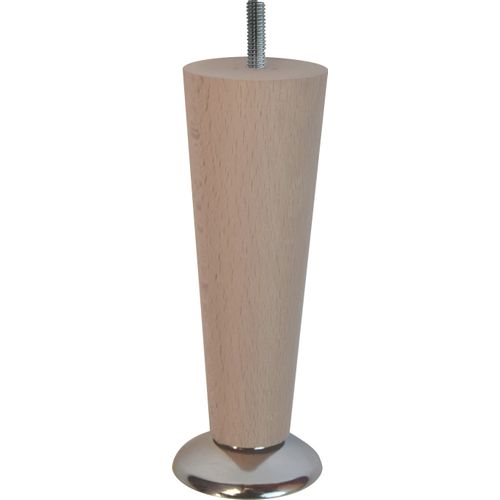 Jeu de 4 pieds hêtre h.14,5 cm DREAMEA ELEGANCE ROND vue 3/4