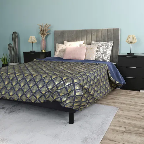 Jeu de 4 pieds noir 14,5 cm DREAMEA CYLINDRE noir vue d'ambiance 1