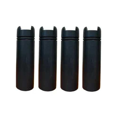 Jeu de 4 pieds cadre à lattes DREAMEA RAPIDO 2.0 gris foncé vue 3/4