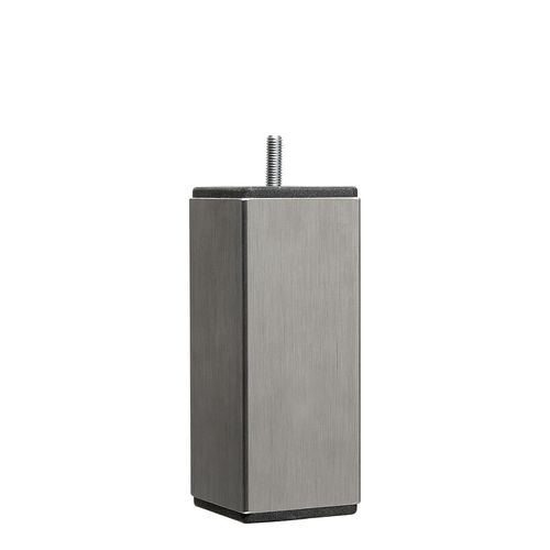 Jeu de 4 pieds ht. 14,5 cm DREAMEA MAGELLAN inox brossé vue 3/4