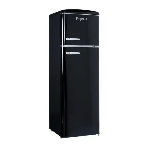 Réfrigérateur congélateur Noir, 246L, Vintage Design, Classe E - Rfdp246rn
