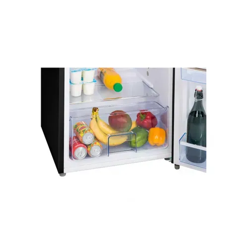 Réfrigérateur congélateur Noir, 246L, Vintage Design, Classe E - Rfdp246rn
