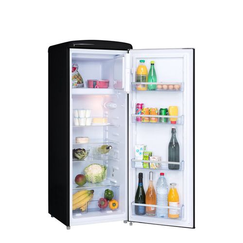 Réfrigérateur 1 Porte L55 Cm 218L - Froid Statique - Noir - Rf218rn