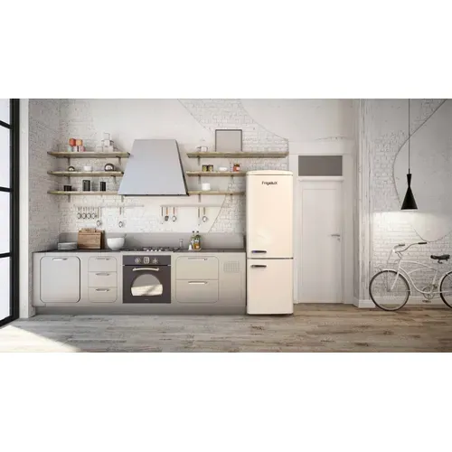Réfrigérateur Combiné Vintage Crème, 244L, 43dB, Froid Statique - Cb255rc