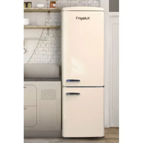 Réfrigérateur Combiné Vintage Crème, 244L, 43dB, Froid Statique - Cb255rc