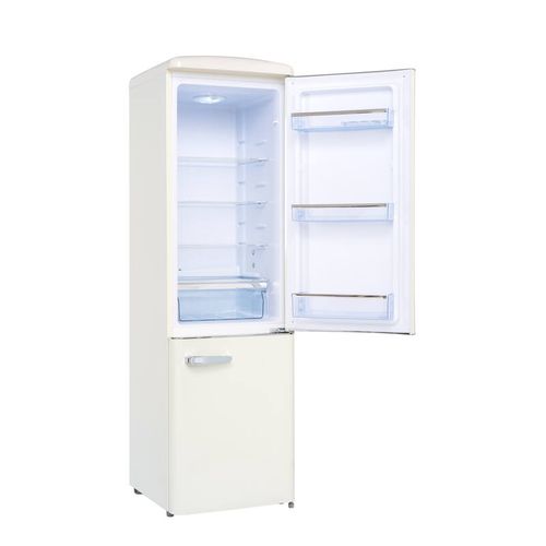 Réfrigérateur Combiné Vintage Crème, 244L, 43dB, Froid Statique - Cb255rc