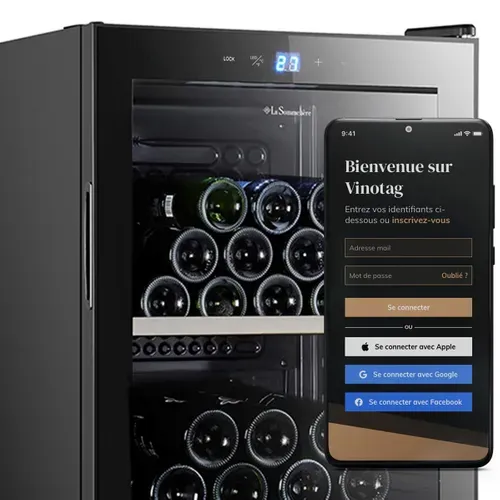 Cave de service LA SOMMELIERE SLS41 39 bouteilles Noir