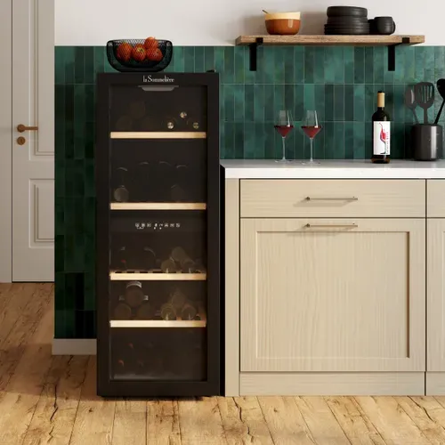 Cave à Vin Double Zone LA SOMMELIERE SLS90DZ 91 Bouteilles vue d'ambiance 1